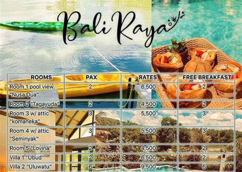 baliraya resort and spa rates|BALIRAYA .